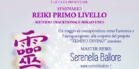 Primo livello Reiki – Manziana/Canale Monterano (RM) – 8/9 gennaio 2022